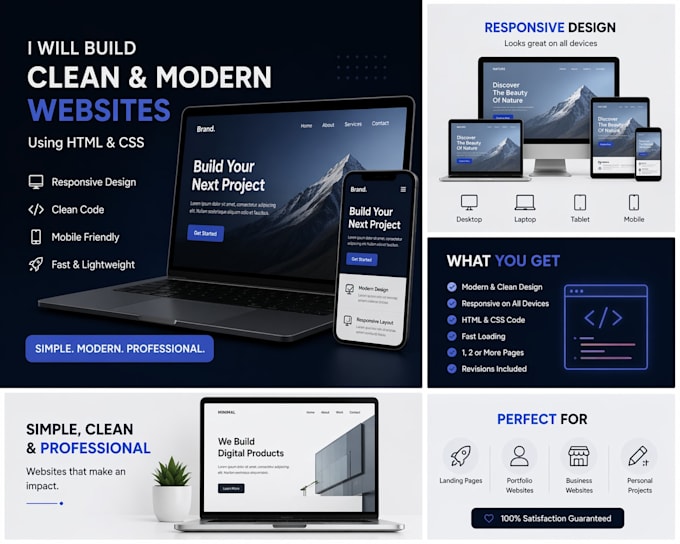Créer un site web simple et responsive en utilisant html et css