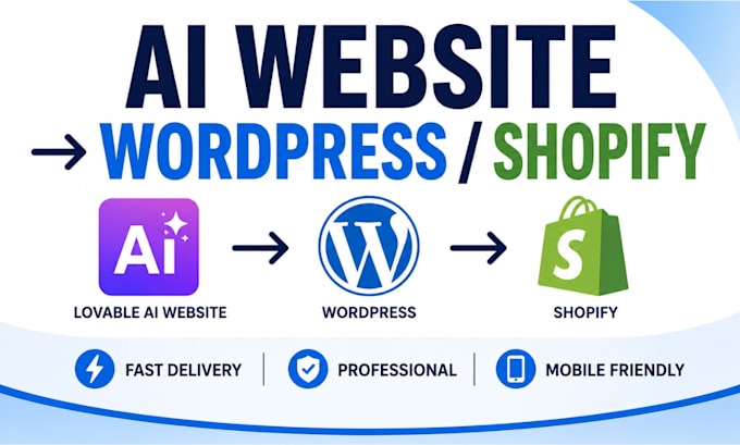 do lovable ai website, convert lovable to wordpress, migrate lovable to shopify