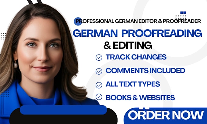 proofread edit correct your german text document book or website professionally
