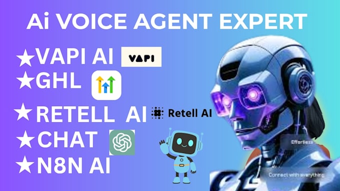 Build vapi ai voice agent, ai calling agent, reteel ai ghl n8n ai agent ...