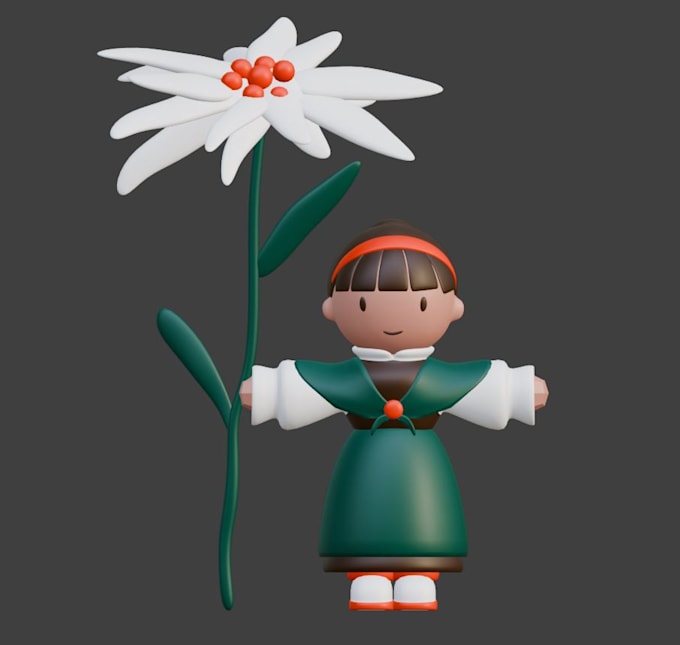 create 3d characters for animation, game, 3d printing and rendering