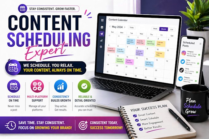 schedule and manage your social media content professionally