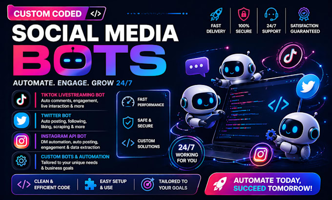 code tiktok livestreaming bot, tiktok live bot, twitter bot, instagram api bot