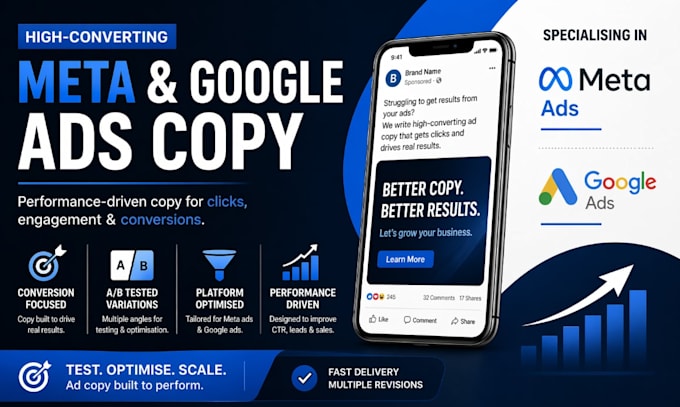 write high converting meta and google ads copy for your campaigns