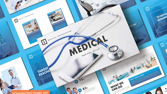 design medical and healthcare powerpoint, PPT slides presentations