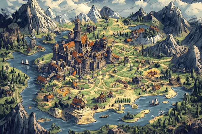dnd regional map fantasy map