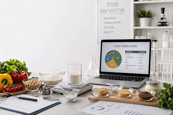 develop food formulation, beverage recipes commercial food product development