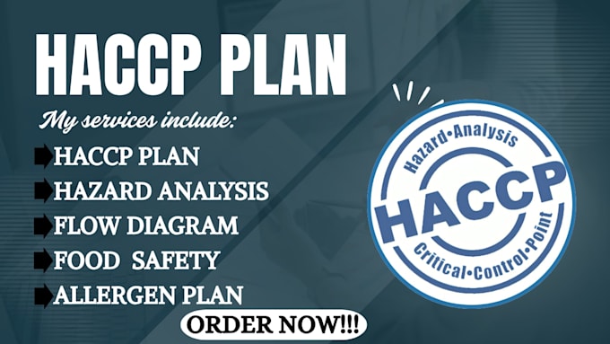 write full haccp plan food safety plan hazard analysis and allergen control