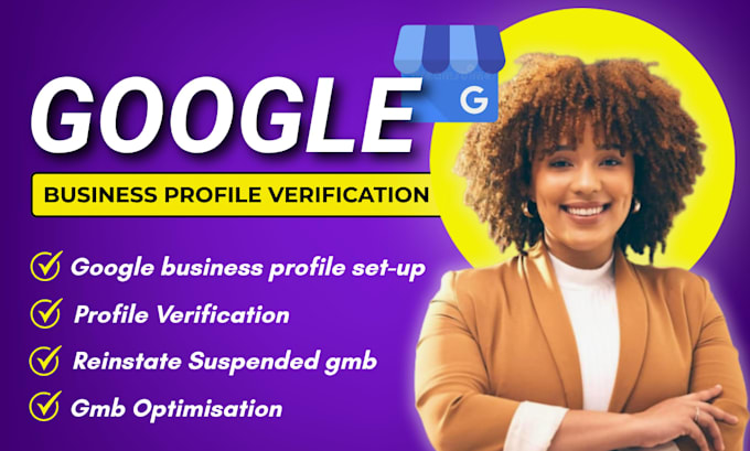 do google business profile verification, setup and reinstate suspended gmb