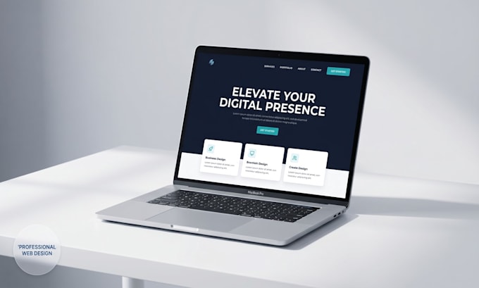 create a modern professional website