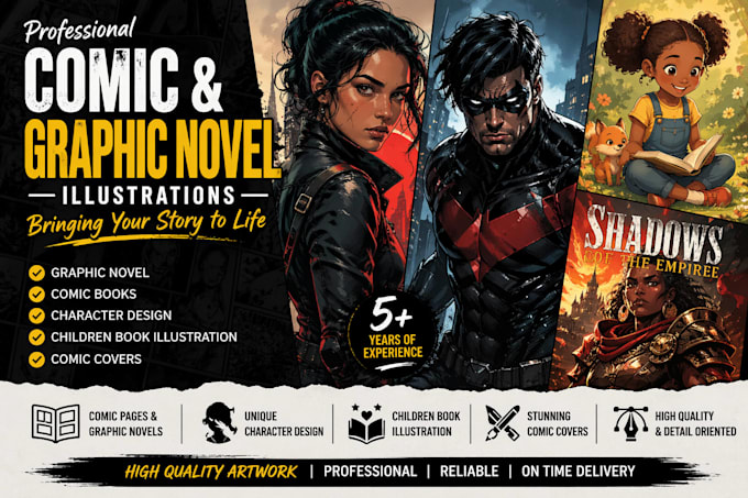Project Design Comics Create professional comic books, graphic novels, character design and ...