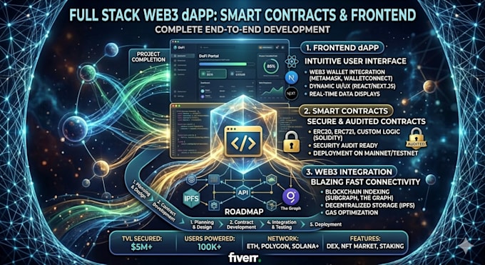 build a full stack web3 dapp with smart contracts and frontend