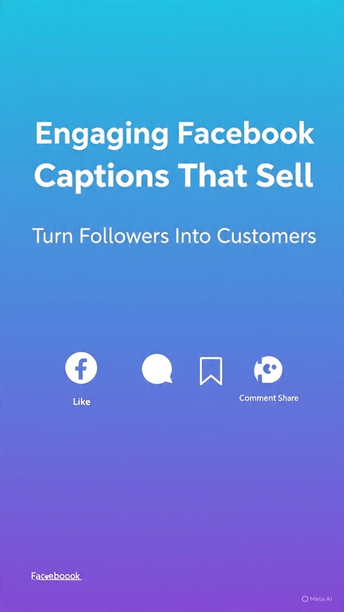 write 5 engaging facebook captions to boost your sales