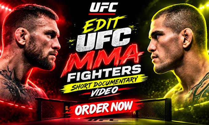 edit ufc MMA fighters short documentary video