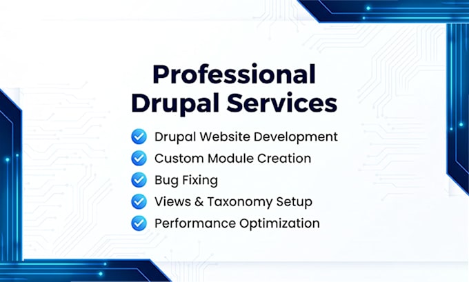 build a professional drupal website with clean design