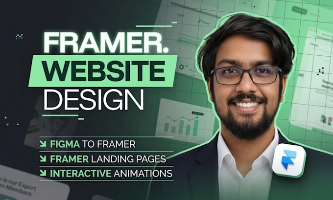 Design framer website landing page or figma to framer conversion with ...