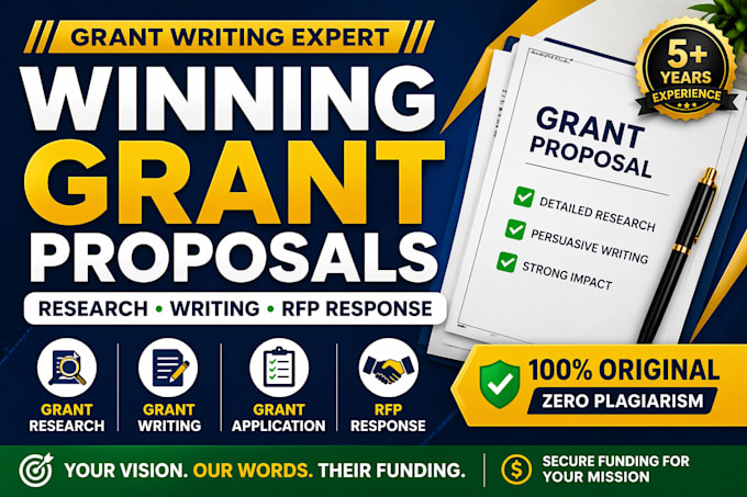 write grant, do grant writing research, be grant rfp writer