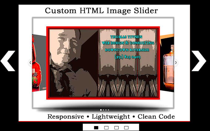 create a custom HTML image slider for your website