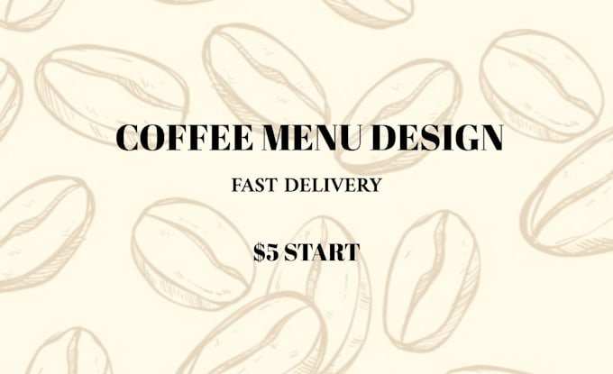 design modern cafe branding, menu and logo