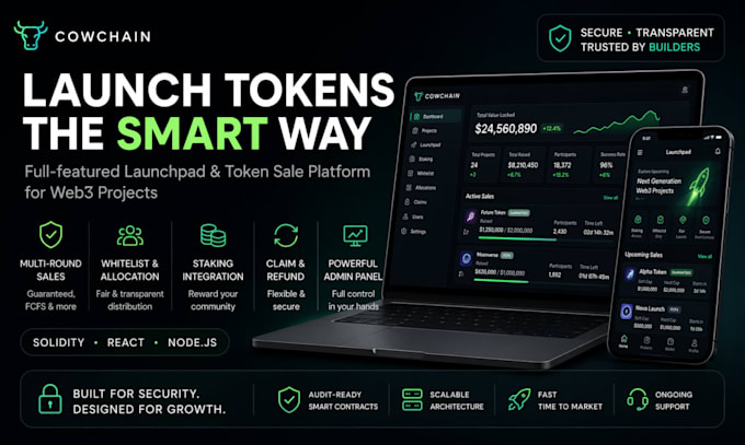 build a crypto launchpad and token sale platform