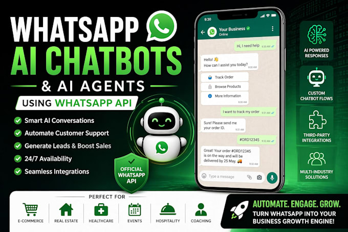 build whatsapp ai chatbots or whatsapp ai agents using whatsapp API