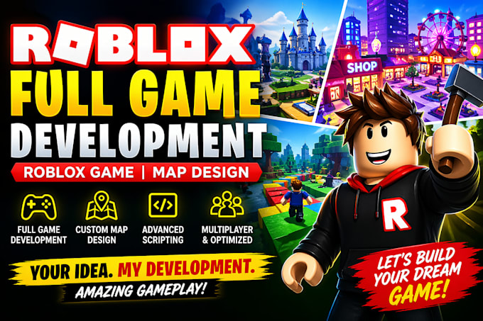 do roblox full game development roblox game roblox map design as your developer