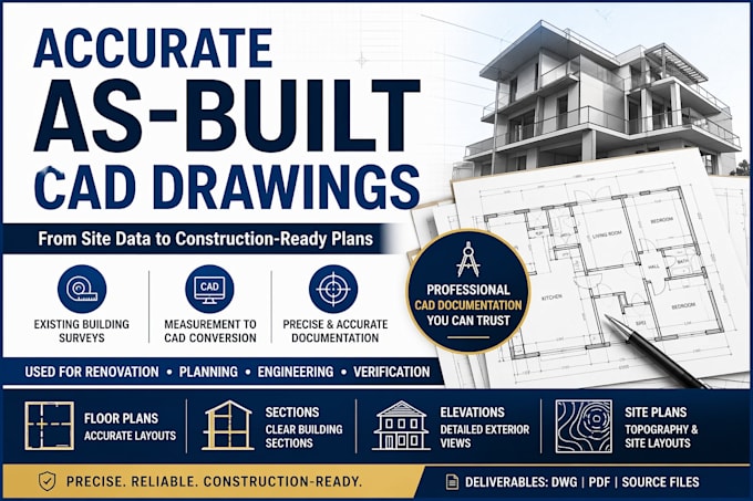 create precise as built and utility drawings