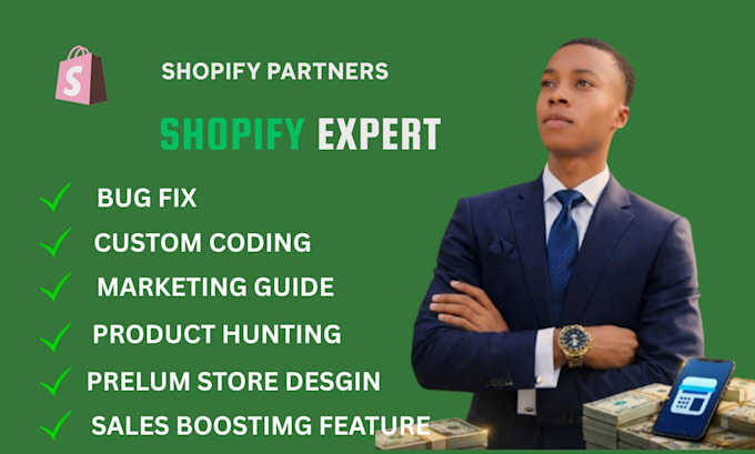 create, design, and redesign a modern shopify store for dropshipping succ