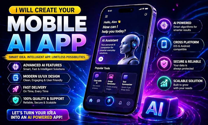 develop responsive mobile app for android ios using flutter or react native