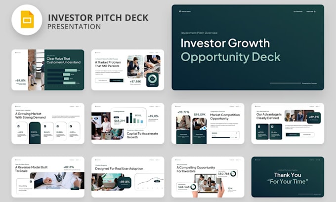 design, redesign your pitchdeck into professional investor ready presentation