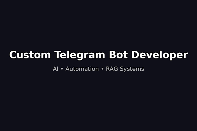 create costum bot for telegram with python