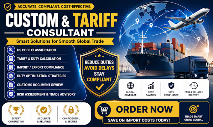 do customs tariff consultant for hs code, duty optimization, product compliance