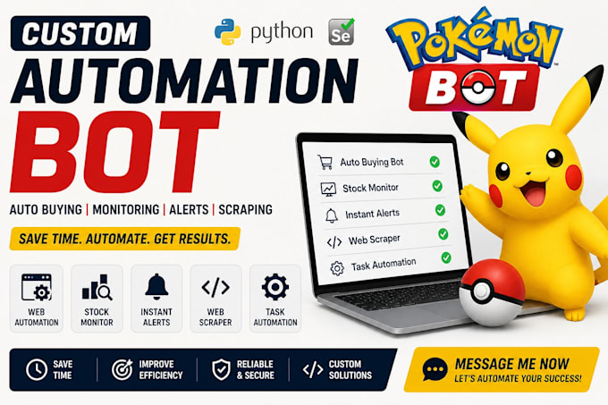 Do custom auto checkout bot, shopping bot auto buying bot, purchase ...