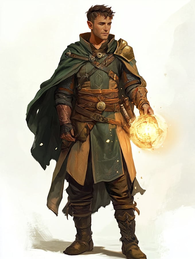 fantasy dnd character illustration