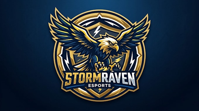 create unique aggressive eagle logo with modern style