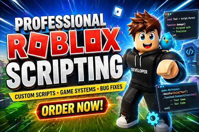 Crie scripts limpos e otimizados para roblox no seu jogo