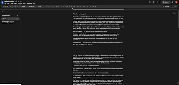 write whatever weird fantasy thingamajigs u want