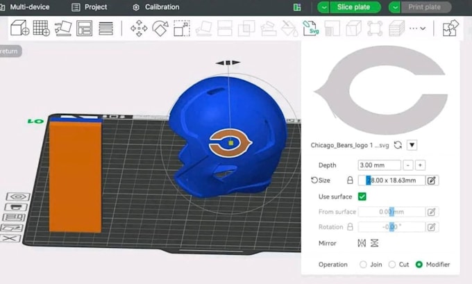 paint your 3d model, 2d to 3d convert stl to 3mf ready for multicolor printing