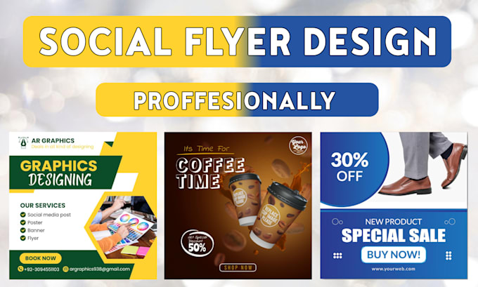 design a custom flyer to showcase for facebook, instagram