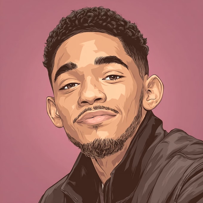 draw amazing vector cartoon portrait
