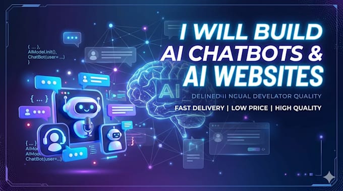 develop custom ai chatbot for website and business