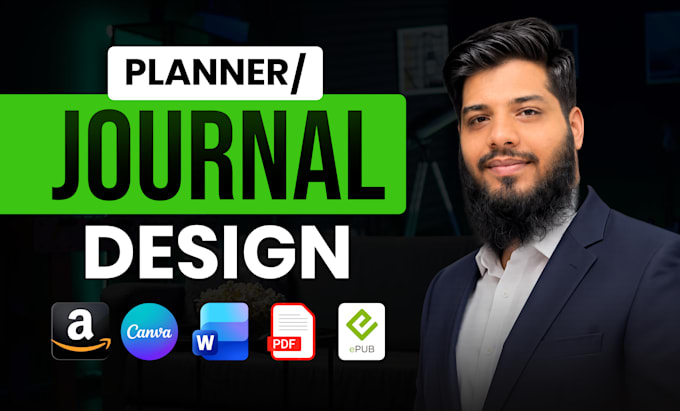 do workbook design, journal planner design in canva for print and digital use