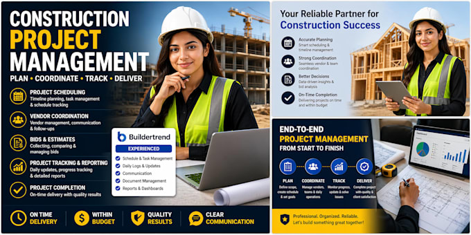 manage your construction project, vendors, and scheduling