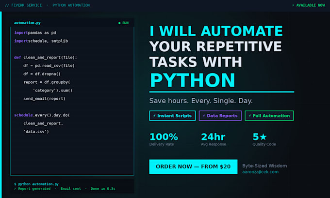 automate your repetitive tasks with python