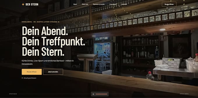 create a cinematic website with immersive scroll animations
