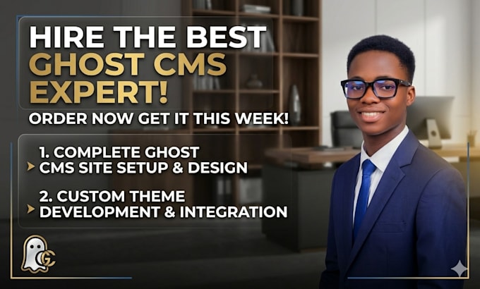 develop a professional ghost cms website, blog, newsletter and migration setup