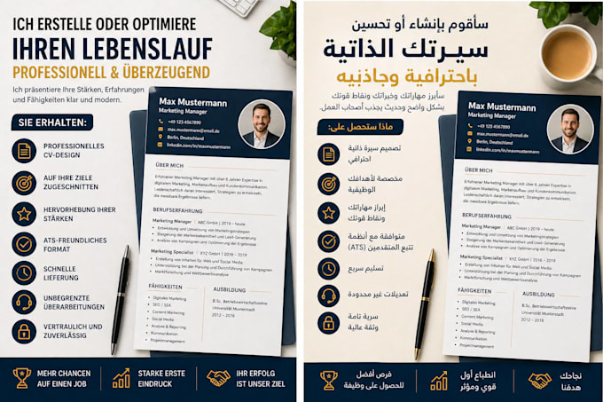 write or improve your professional CV resume