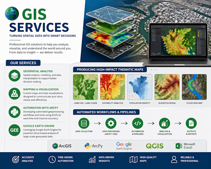 do expert gis mapping, geospatial and satellite analysis