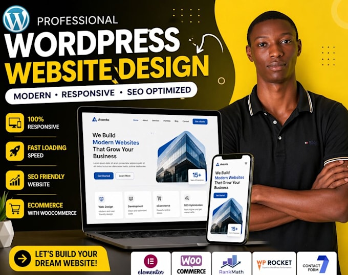 design wordpress website, wordpress website design or business website
