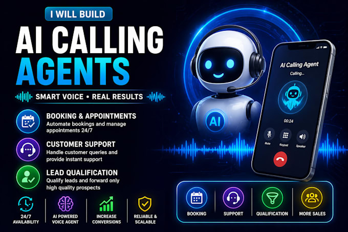 build ai calling agents for booking customer support and lead qualification